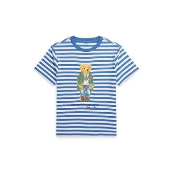 Ralph Lauren | Big Boys Polo Bear Striped Cotton Jersey T-shirt,商家Macy's,价格¥291
