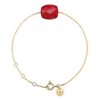 推荐Yg cushion red quartz bracelet商品