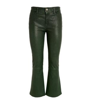 FRAME | Leather Bootcut Jeans商品图片,独家减免邮费