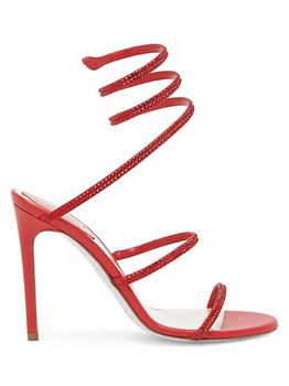 Rene Caovilla | Cleo Crystal-Embellished Wrap Sandals商品图片,满$200减$50, 满减