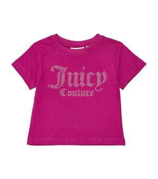 Juicy Couture | Logo Diamanté T-Shirt (3-16 Years)商品图片,