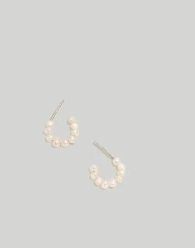 Madewell | Freshwater Pearl Huggie Hoop Earrings 