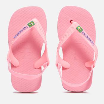 商品Havaianas Girls Baby Brasil Logo Flip Flops - Crystal Rose图片