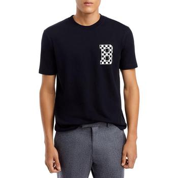 推荐Bloomies Mens Crewneck Knit Logo T-Shirt商品