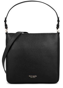 kate spade帆布包斜挎包, Kate Spade | Hudson large black leather shoulder bag商品图片 额外9折, 额外九折