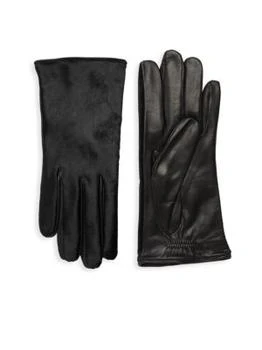推荐Dyed Calf Hair Leather Gloves商品