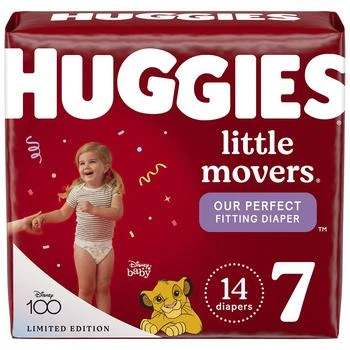 Huggies Little Movers | Baby Diapers Size 7 (41+ lbs),商家Walgreens,价格¥110