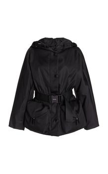 推荐Prada - Belted Nylon Gaberdine Hooded Jacket - Black - IT 42 - Moda Operandi商品