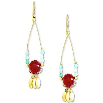 MINU Jewels | Gold-Tone Red Jade & Amazonite Beaded Chandelier Earrings,商家Macy's,价格¥515