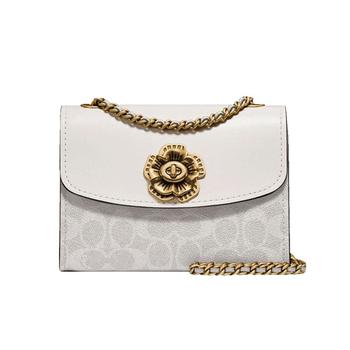 coach联名新款, Coach | 香港直邮COACH 蔻驰新款女士粉白色山茶花迷你斜挎包34256 B4R7B商品图片 额外8.2折, 额外八二折