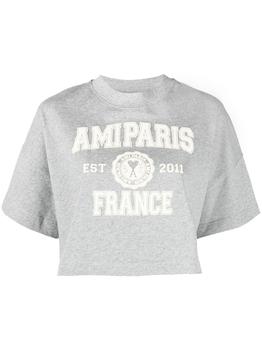 ami paris, AMI | AMI PARIS - Logo Organic Cotton T-shirt商品图片 