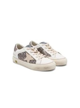 Golden Goose | May Leather And Glitter Upper Suede Star Glitter Heel 独家减免邮费