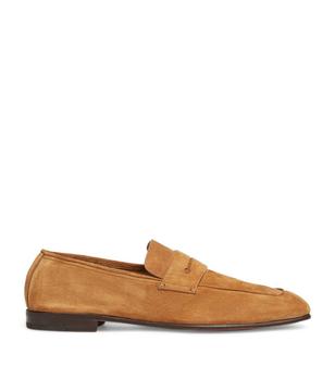 zegna鞋正品, Zegna | Suede Penny Loafers商品图片 