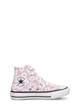 CONVERSE Embroidered Flower Canvas Sneakers
