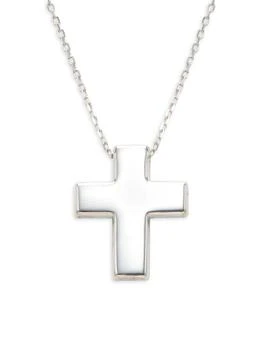 Saks Fifth Avenue | 14K White Gold Cross Pendant Necklace,商家Saks OFF 5TH,价格¥1566