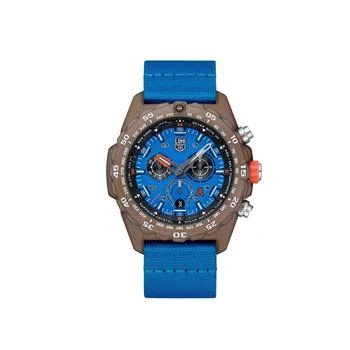 推荐Luminox Men's Watch - Bear Grylls Swiss Quartz Chrono Ocean Blue Strap | XB.3743.ECO商品