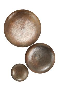 商品Round Bronze Hammered Metal Wall D  cor - Set of 3,商家Nordstrom Rack,价格¥2190图片