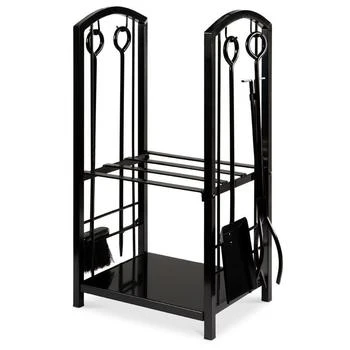 QuikFurn | 5 Piece Vintage Firewood Log Rack Holder Tools Set,商家Premium Outlets,价格¥1104