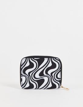 ASOS | ASOS DESIGN nylon purse in swirl print商品图片,额外9.5折, 额外九五折