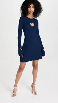 推荐Rib Knitted Dress With Heart Details商品