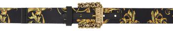 Versace | Black Printed Belt商品图片,独家减免邮费