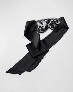 Kiki De Montparnasse | Beaded Lace Blindfold,商家Neiman Marcus,价格¥2063