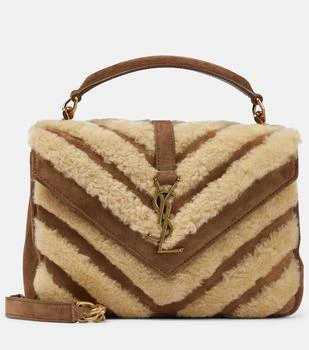 Yves Saint Laurent | Collège Medium shearling shoulder bag 