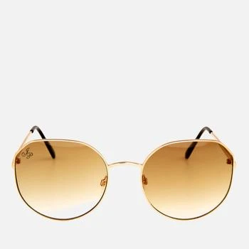 推荐Jeepers Peepers Round Frame Sunglasses - Gold商品