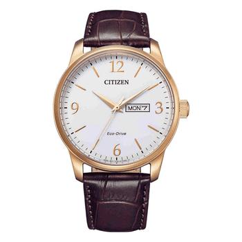 更多西铁城光动能, Citizen | Citizen Gents Eco-Drive Day/Date White Dial Strap Watch商品图片 