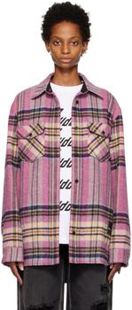We11done | Pink Check Shirt商品图片,额外8.5折, 独家减免邮费, 额外八五折