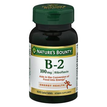 商品Vitamin B-2 100 mg Supplement Tablets图片