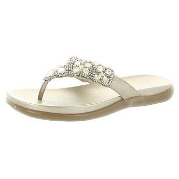 Kenneth Cole, Kenneth Cole | Kenneth Cole Reaction Womens Glam-athon Slip On Slide Flip-Flops商品图片 4折