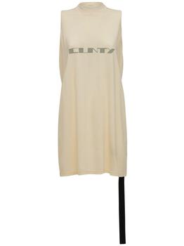 美国Rick Owens, Rick Owens | Rick S Print Sleeveless Cotton T-shirt商品图片 6.9折