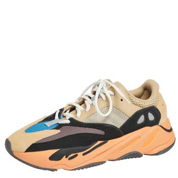yeezy700v3, YEEZY | Yeezy x Adidas Multicolor Mesh And Suede Boost 700 Enflame Amber Sneakers Size 43 1/3商品图片 7.8折, 满1件减$100, 满减