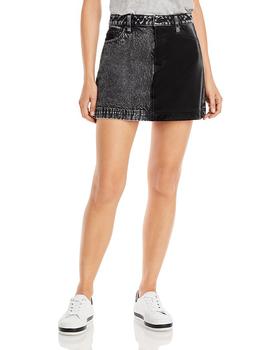 product Austin Vegan Leather Denim Skirt image