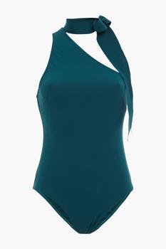 推荐Separates Sculpt one-shoulder bow-detailed swimsuit商品