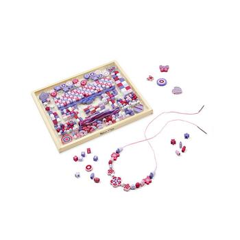 推荐Melissa & Doug Deluxe Collection Wooden Bead Set With 340+ Beads for Jewelry-Making商品