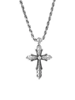 推荐Cross Pendant Sterling Silver Necklace商品