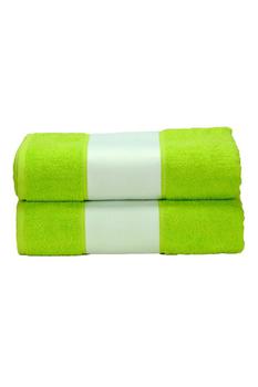 商品A&R Towels Subli-Me Bath Towel (Lime Green) (One Size) Lime Green图片