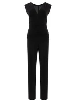 Norma Kamali | V-Neck Jumpsuit Dresses Black,商家Wanan Luxury,价格¥732