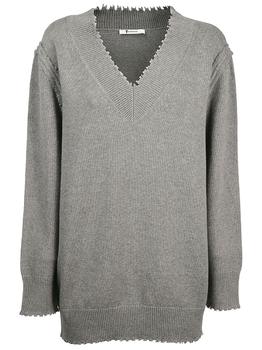 推荐Alexander Wang Women's  Grey Cotton Sweater商品