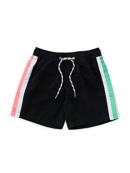 商品Snapper Rock | Little Boy's & Boy's Retro Stripe Volley Board Shorts,商家Saks Fifth Avenue,价格¥348图片