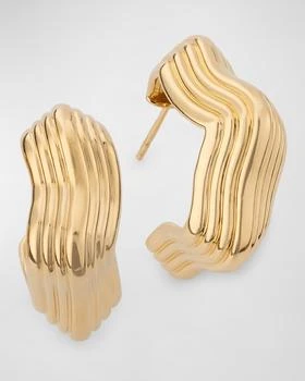 Sorellina | 18K Yellow Gold Textured Hoop Earrings.,商家Neiman Marcus,价格¥37526