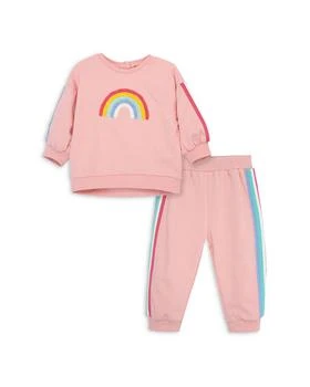 推荐Girls' Rainbow Sweatshirt & Sweatpants Set - Baby商品