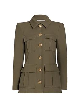 VERONICA BEARD是什么牌子, VERONICA BEARD | Lambert Textured Cotton-Blend Dickey Coat商品图片 