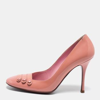 celine鞋真假, [二手商品] Celine | Celine Pink Patent Leather Pumps Size 38商品图片 6.7折