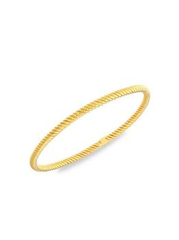 product 14K Yellow Gold Twisted Bangle Bracelet image