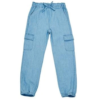 Epic Threads | Little Girls Denim Cargo Joggers, Created For Macy's 