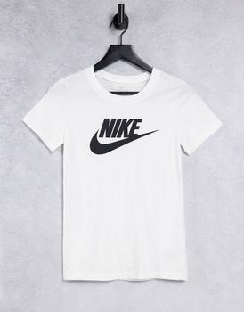 NIKE | Nike Essentials Icon Futura logo t-shirt in white商品图片,额外9.5折, 额外九五折