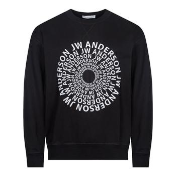 推荐JW Anderson Swirl Logo Sweatshirt - Black商品